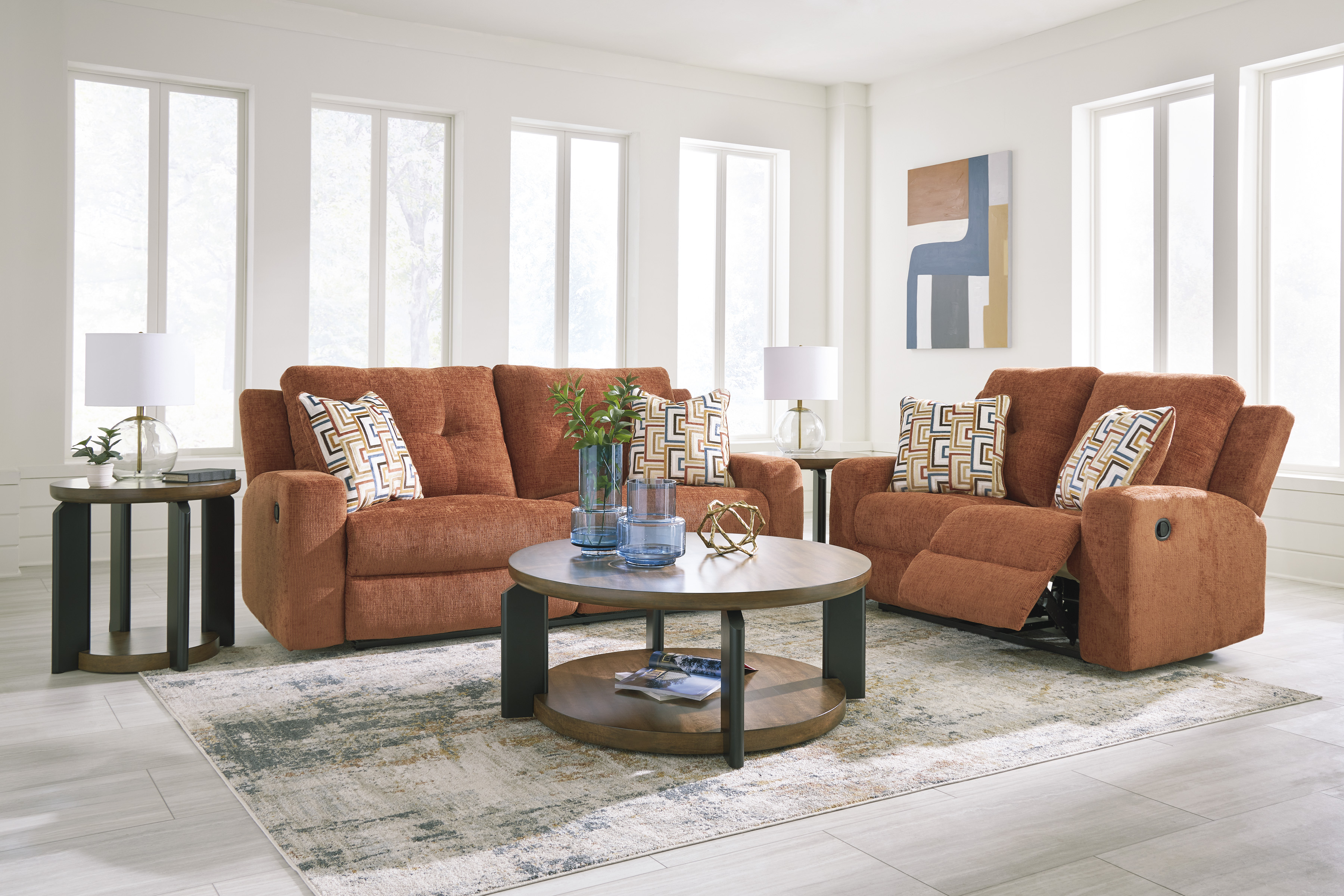 Sofa and loveseat set at Superior Rent To Own.